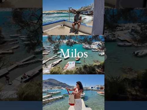 Our Milos vlog is live - have you booked ‘27 yet? #greece #islandlife #couple #vlog