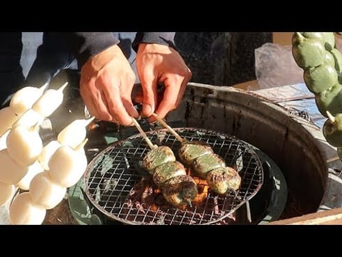 DANGO | Sweet Rice Dumpling | Japanese Street Food | Kyoto Japan