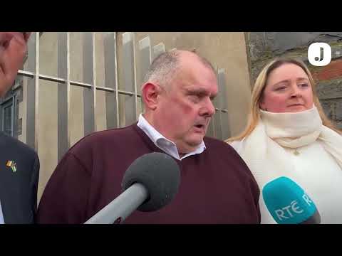Retired Garda Superintendent Eamon O’Neill outside court after being found not guilty by jury