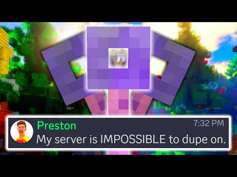 These Minecraft Servers Are IMPOSSIBLE to Dupe On…