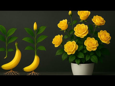 With Just Ripe Bananas And Honey β You Will Have A Brilliant Rose Garden!β