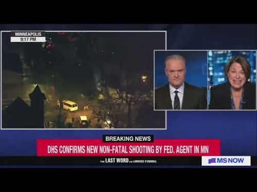 Sen. Klobuchar Condemns Justice Department's Politicization of Renee Good Investigation