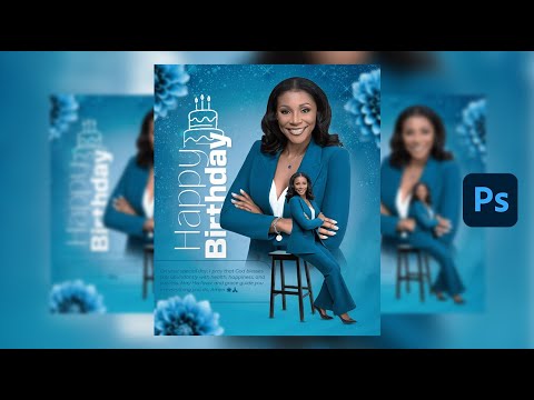 Create a Stunning Birthday Flyer in Photoshop – Easy Step-by-Step Tutorial! 🎨🎂