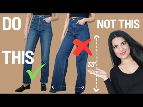 HOW TO CHOOSE THE RIGHT JEANS IN 2024 IF YOU ARE PETITE