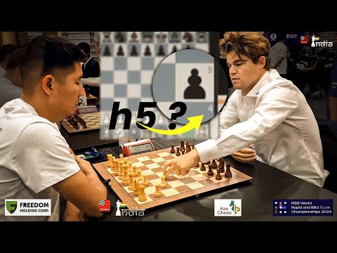 When Magnus Plays 1...h5!! - World Blitz Team 2024