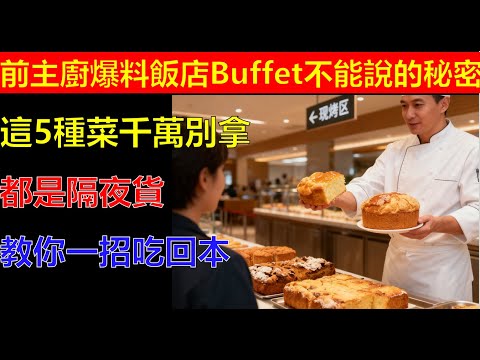 飯店Buffet不能說的秘密!前主廚爆料:這5種菜千萬別拿,都是隔夜貨!教你一招吃回本!#生活經驗 #生活小技巧 #生活小妙招 #科普 #出行