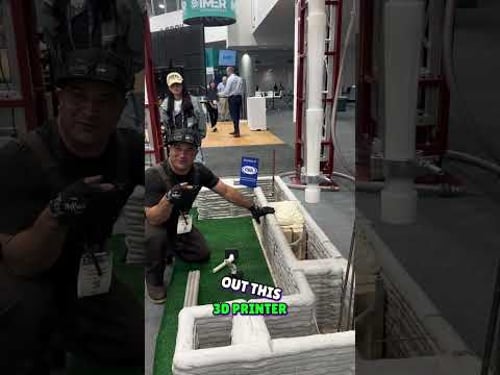 3D Printed Home: Incredible 3DCP Printer Revealed! #shorts