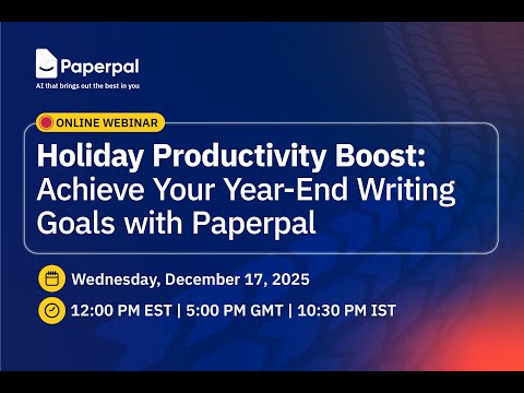 Holiday Productivity Boost: Achieve Your Year-End Writing Goals with Paperpal