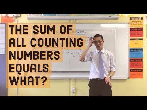 The sum of all counting numbers equals WHAT?