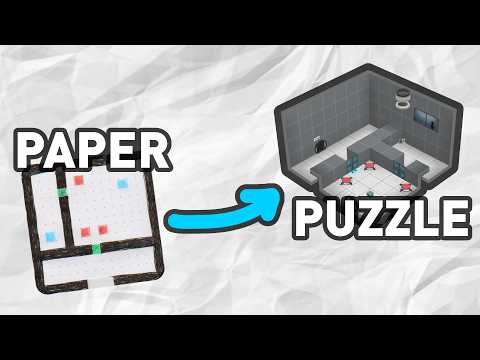 This Turns Drawings into Portal 2 Puzzles…