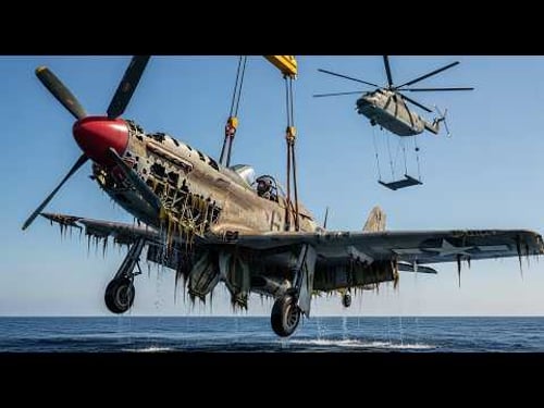WWII P-51 Mustang Lifted From the Ocean Floor – Full ASMR Restoration Process