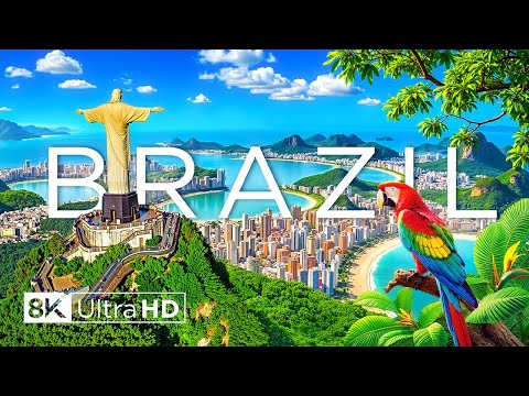 BRAZIL 8K Ultra HD - Spectacular Landscapes South America, Scenic Relaxation Film with Calming Music