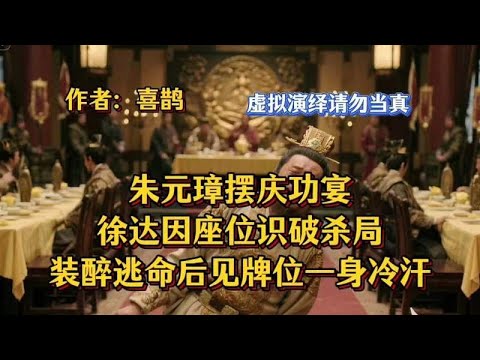 朱元璋摆庆功宴,徐达因座位识破杀局,装醉逃命后见牌位一身冷汗