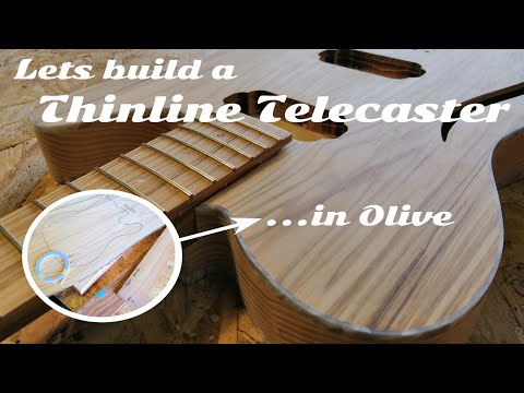 Olive Wood Thinline Telecaster | Build Ep.1 Body & Neck