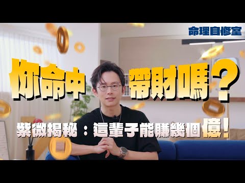 【命理自修室】紫微揭秘:你這輩子到底能賺幾個億???
