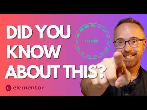 How to use the built-in ELEMENTOR Preloader Animation - Entire setup and settings covered.