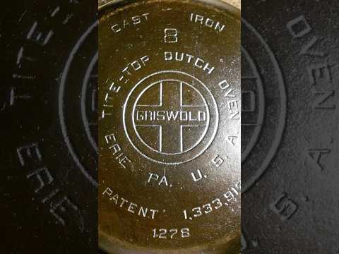 Griswold Cast Iron Cookware Part 7