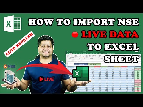 How to Import NSE Live Data in Excel || NSE Live Data in Excel Auto Refresh || By Hitesh Narwal