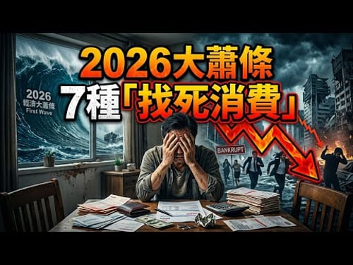 2026大蕭條第一波海嘯殺到!普通家庭絕對不能碰的7種「找死消費」,再不收手註定全家跌入無底深淵!#2026大蕭條 #經濟危機 #財務規劃 #家庭理財