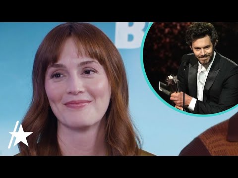 Leighton Meester REACTS To Adam Brody's Speech Shoutout