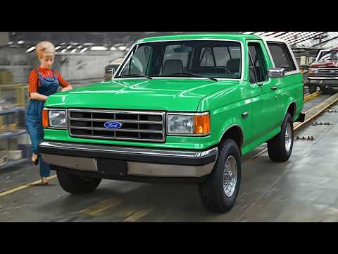 How 1994 Ford Bronco was made – Michigan Truck Plant (USA) – Factory tour from start to finish