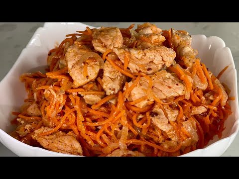 Just two carrots 🥕 The salad is ready! FISH HE. This is the only way to make it! It's so deliciou...