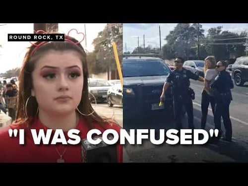 FULL INTERVIEW: Teen protester says officer threatened her with taser at ICE rally