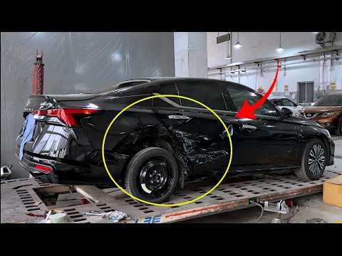 Nissan Teana right side accident repair