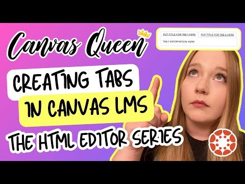 How to Creating Tabs in Canvas LMS