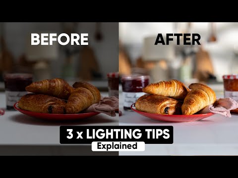3 Lighting tips for better food videos