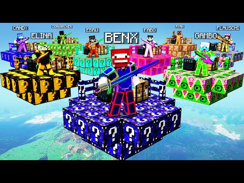 Mein UNENDLICH SCHADEN SCHWERT ZERSTÖRT ALLE im 1v1v1v1v1v1v1v2 LUCKY BLOCKS KING SPECIAL!