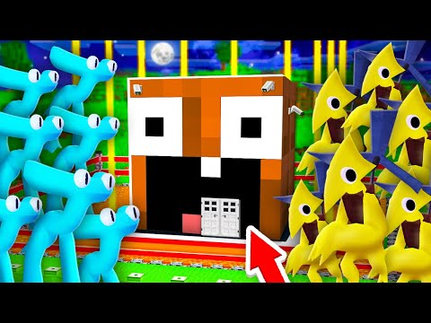 😱 1000 *БЕЗУМНЫХ* РАДУЖНЫХ ДРУЗЕЙ 2 против САМОЙ *Секретной* Базы в Майнкрафт ! ВЛАДУС