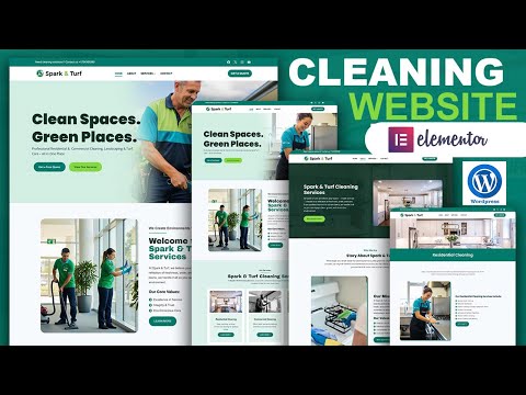 How to Create a Cleaning Website with WordPress, Elemetor and the Kadence theme.