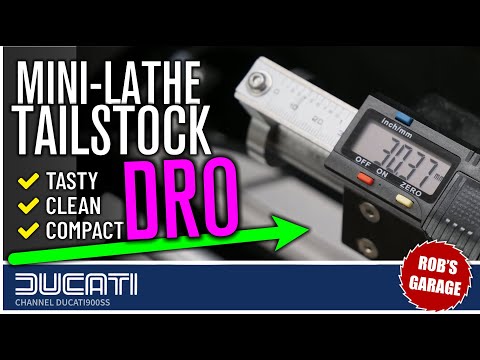 Compact & Tidy Tailstock DRO for the Mini-Lathe - Rob's Garage