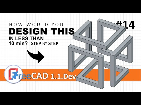 FreeCAD 1.1: 3D modeling exercise 14 | 3 ways to model the same 3D model