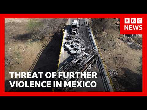 Threat of further violence in Mexico after drug lord killing | BBC News