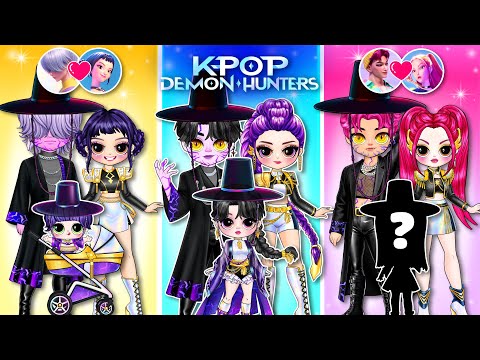 K-Pop Demon Hunters | Huntrix & Saja Boy Show Off Stunning Family Styles! | DIY Fashion Paper Dolls