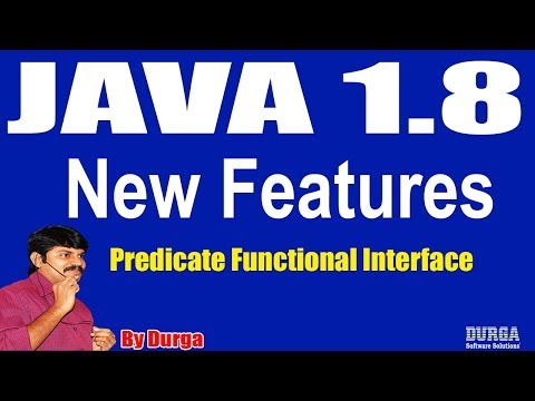 Java 1.8 New Features : Predicate Functional Interface by Durga sir