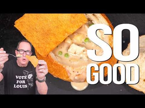 I TURNED DISNEY'S FAMOUS CHICKEN POT PIE SOUP INTO THE ULTIMATE BREAD BOWL