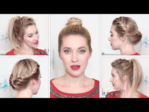 Everyday Hairstyles ✿ Simple and Quick Mid-Length Hair Bun
