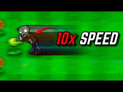Can you beat Plants vs. Zombies at 10x Speed?