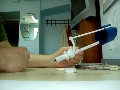 The water supply valve in the flush tank does not shut off the water.