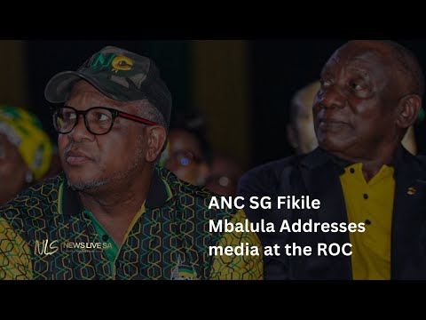 ANC SG Fikile Mbalula Addresses media at the ROC