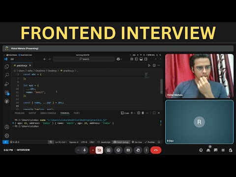 𝐅𝐑𝐄𝐒𝐇𝐄𝐑'𝐒 𝐅𝐫𝐨𝐧𝐭𝐞𝐧𝐝 𝐃𝐞𝐯𝐞𝐥𝐨𝐩𝐞𝐫 𝐈𝐧𝐭𝐞𝐫𝐯𝐢𝐞𝐰 𝐍𝐨-𝟔𝟏 | 𝐉𝐚𝐯𝐚𝐬𝐜𝐫𝐢𝐩𝐭 𝐚𝐧𝐝 𝐑𝐞𝐚𝐜𝐭𝐉𝐒