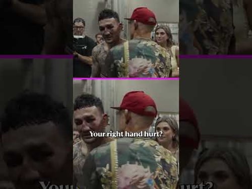 This moment between Max Holloway and Dustin Poirier after The Diamond's last dance 🥺