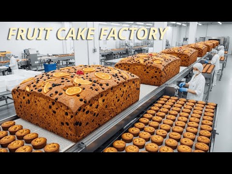 Inside a Fruit Cake Factory | A Refined American Dessert (ASMR)