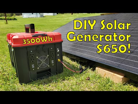 Building a 3.5kWh DIY Solar Generator for $650 - Start to Finish