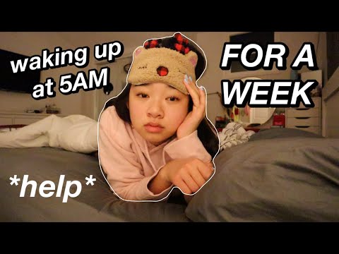 WAKING UP AT 5AM FOR A WEEK | Nicole Laeno