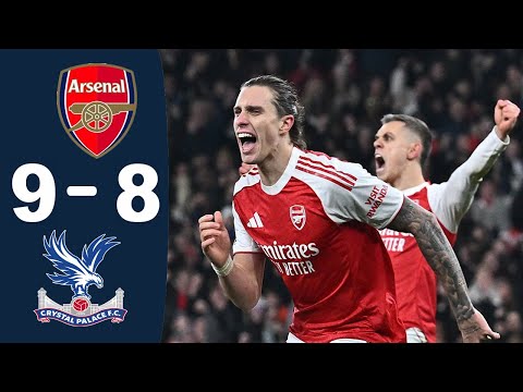 ملخص مباراة ارسنال و كريستال بالاس 1-1 (8-7 ) بركلات الترجيح - اهداف ارسنال و كريستال بالاس اليوم