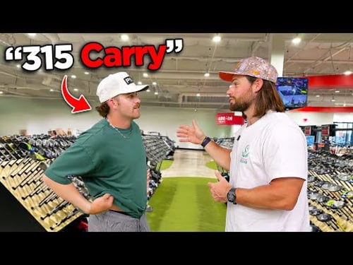 CALLING OUT random golfers in a golf store